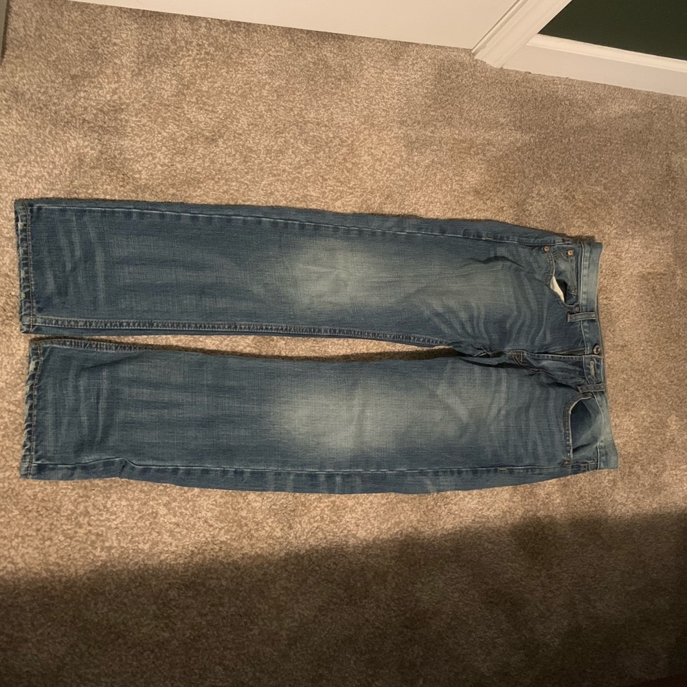 A pair of American Eagle jeans.
